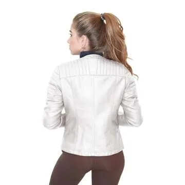 Olivia Miller Faux Leather Moto Jacket for Women | Stylish Comfort