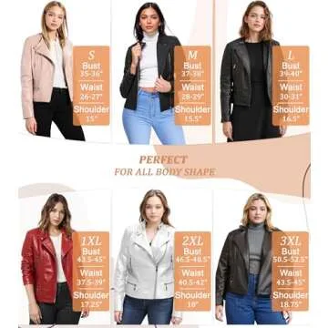 Olivia Miller Faux Leather Moto Jacket for Women | Stylish Comfort
