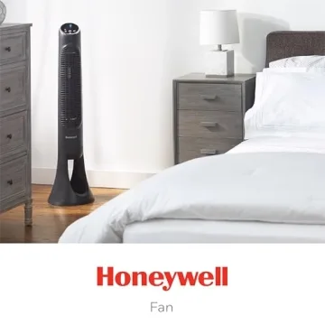 Honeywell QuietSet Tower Fan with Remote Control and Safety Features