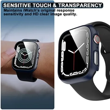 Rontion Apple Watch 6 Pack Case with Tempered Glass