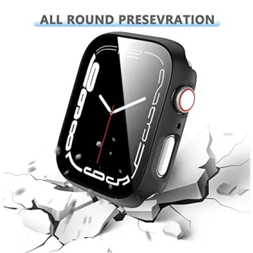 Rontion Apple Watch 6 Pack Case with Tempered Glass