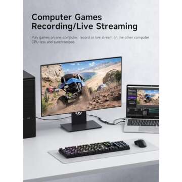 Hagibis USB3.0 Video Capture Card for Gaming & Streaming