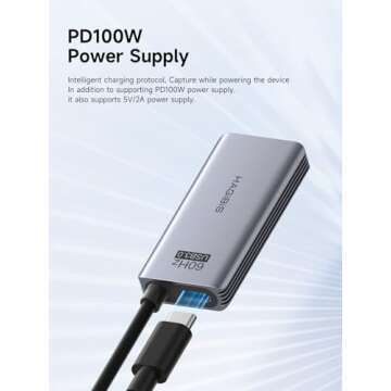 Hagibis USB3.0 Video Capture Card for Gaming & Streaming