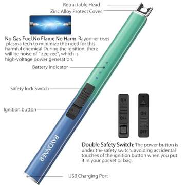 RAYONNER Electric Candle Lighter Rechargeable Lighters Easter Basket Stuffers Valentines Day Gift fo...