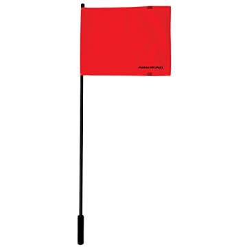 Airhead Deluxe Watersports Red Flag (4 ft) - Premium Watersports Safety Accessory - Enhanced Visibil...