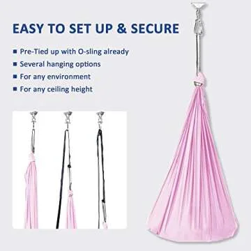 OUTREE Sensory Swing for Kids with 360° Swivel Hanger, Indoor Therapy Swing Great for Autism, ADHD, Sensory Processing Disorder, and Autistic Children