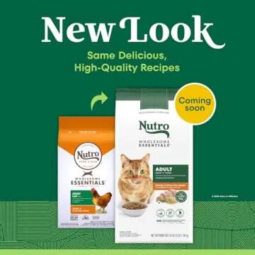 Nutro Wholesome Essentials Adult Dry Cat Food, Chicken & Brown Rice Recipe, 3 lbs.