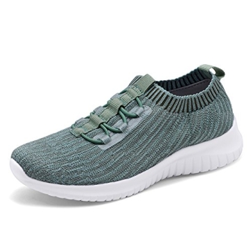 TIOSEBON Women's Lightweight Casual Walking Athletic Shoes Breathable Running Slip-On Sneakers for J...