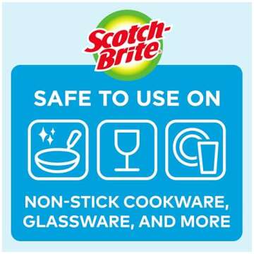 Scotch-Brite Dobie Scrub & Wipe Cloths, Sponge Cloths for Cleaning Kitchen, Bathroom, and Household,...