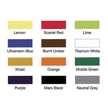 TIMBERTECH Acrylic Airbrush Paint, Professional 12x10ml Color Set of Acrylic Paint, Quick Drying Water Based, Rich Vivid Colors for Artists, Students, Beginners