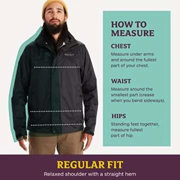 MARMOT Men's Precip Eco Jacket - Lightweight, Waterproof Gear