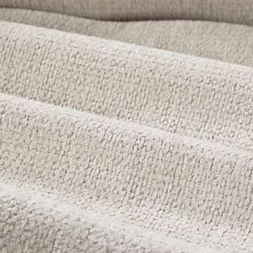 PaPaJet Deep Seat Comfy Sofa-Contemporary Chenille Sofa Couch, 3 Seater Sofa for Living Room-Oversized, Beige