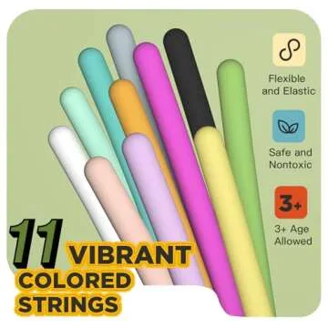 Sensory Activity Board Silicone Fidget Toy for Kids 3+ & Adults Double-Sides Design Sensory Toy for Stress Relief, Autism, ADHD and Calming with 11 Strings(Rose Pink/Heart-Shape)