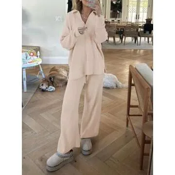 ANRABESS Womens Two Piece Sweater Set for Everyday Chic