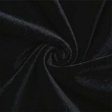 YINGISFITM Women Hepburn Velvet Dress Strapless Puff Long Sleeve Glove Mini Dress Bodycon Dress (Pink Puff,Small)