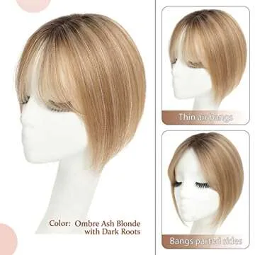 Gulagula Hair Toppers - Real Human Hair for Women