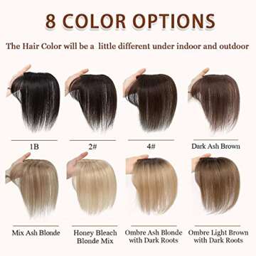 Gulagula Hair Toppers - Real Human Hair for Women