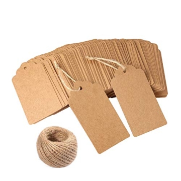 Kraft Gift Tags with Twine - Versatile for All Occasions