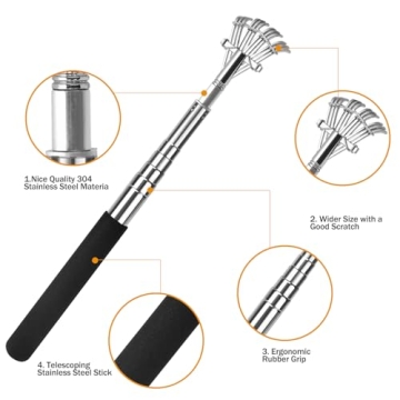 Lapogy Telescoping Back Scratcher for Unique Gifts