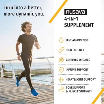 Organic Vitamin D3 K2 Drops w MCT Oil Omega 3, 5000 IU