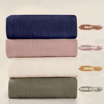 Guruixu Muslin Baby Lounger Cover 2 Pack, Soft & Breathable