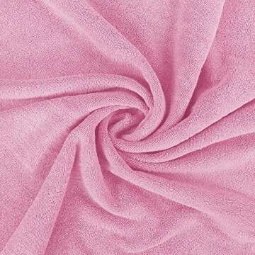 Utopia Towels - Luxurious Jumbo Bath Sheet 2 Piece - 600 GSM (35X70 Inches) 100% Ring Spun Cotton - Highly Absorbent and Quick Dry Extra Large Bath Towel - Super Soft Hotel Quality Towel (Pink)