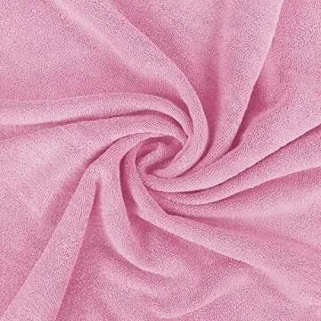 Utopia Towels - Luxurious Jumbo Bath Sheet 2 Piece - 600 GSM (35X70 Inches) 100% Ring Spun Cotton - Highly Absorbent and Quick Dry Extra Large Bath Towel - Super Soft Hotel Quality Towel (Pink)