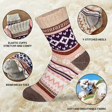 Stylish Warm Wool Socks for Women - JOYCA & Co.