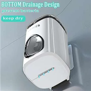 WAYCOM Toothpaste Dispenser,Luxurious Automatic Toothpaste Squeezer Kit for Kids & Family Shower Wall Mount for Bathroom Accessories