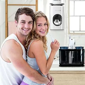 WAYCOM Toothpaste Dispenser,Luxurious Automatic Toothpaste Squeezer Kit for Kids & Family Shower Wall Mount for Bathroom Accessories