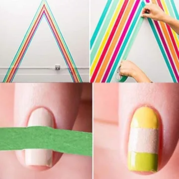 JONYEE Colored Masking Tape Set for Arts Crafts Labeling