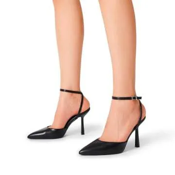 DREAM PAIRS Women's Ankle Strap High Heels - Elegant & Comfortable