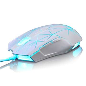 FIRSTBLOOD ONLY GAME. AJ52 Watcher RGB Gaming Mouse, Programmable 7 Buttons, Ergonomic LED Backlit U...