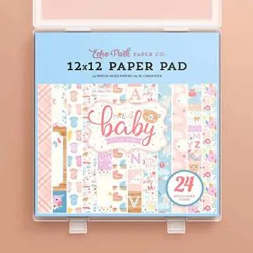 iBune 12x12 Scrapbook Paper Storage Box - 6 Pack