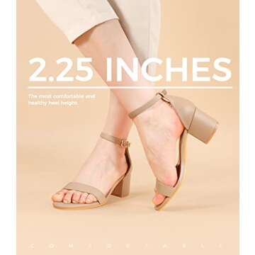 ElElax Nude Beige Heels for Elegant Comfort 2.25in