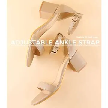 ElElax Nude Beige Heels for Elegant Comfort 2.25in