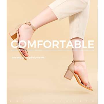 ElElax Nude Beige Heels for Elegant Comfort 2.25in