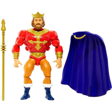 Masters of the Universe Origins King Rando 5.5-in Action Figures, Battle Figures for Storytelling Pl...