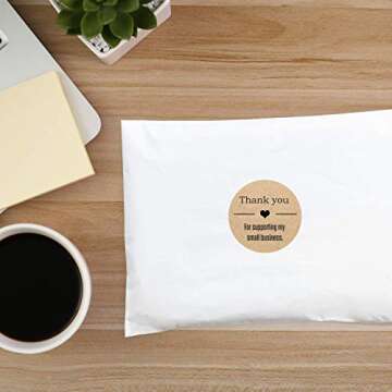 Thank You Stickers for Small Business Support - 500 Pack