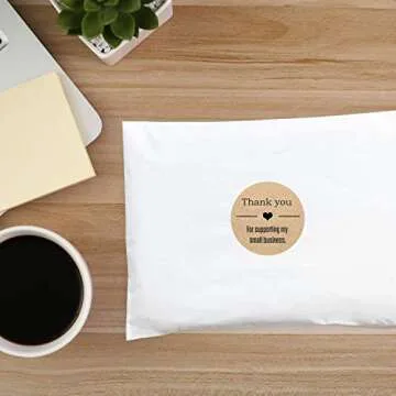 Thank You Stickers for Small Business Support - 500 Pack