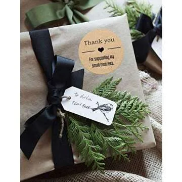 Thank You Stickers for Small Business Support - 500 Pack