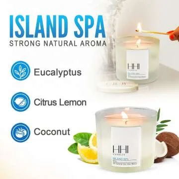Island Spa Soy Relaxation Candle with Eucalyptus