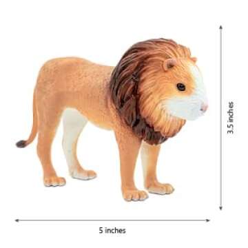 Randimals Lion Figurine Toy Hamster Face 5”, Premium Hard Rubber Animal Action Figure Toy, Hybrid ...
