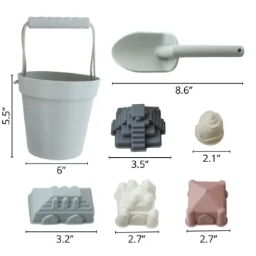 Tate + Jane Silicone Beach Toys - Durable, Eco-Friendly Set