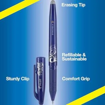 Pilot FriXion 0.7mm Erasable Gel Pens for Smooth Writing