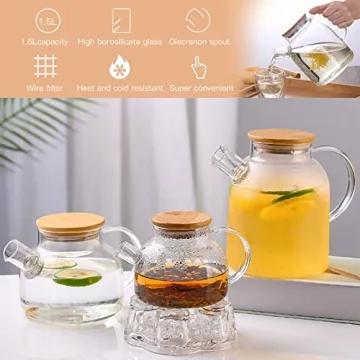 Durable Glass Teapot - Stylish and Functional Design