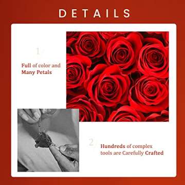 IVWVI Preserved Rose - Gifts for Her,16 PCS Preserved Flowers Immortal Roses Regalos para Mama Mom Gifts Women Gifts for Christmas Eternal Rose Valentines Day Gifts Girlfriend Gifts Grandma Gifts