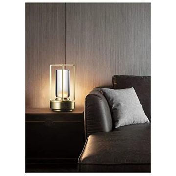 Stylish Rechargeable Metal Table Lamp for Indoor/Outdoor