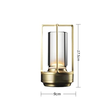 Stylish Rechargeable Metal Table Lamp for Indoor/Outdoor