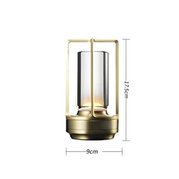 Stylish Rechargeable Metal Table Lamp for Indoor/Outdoor